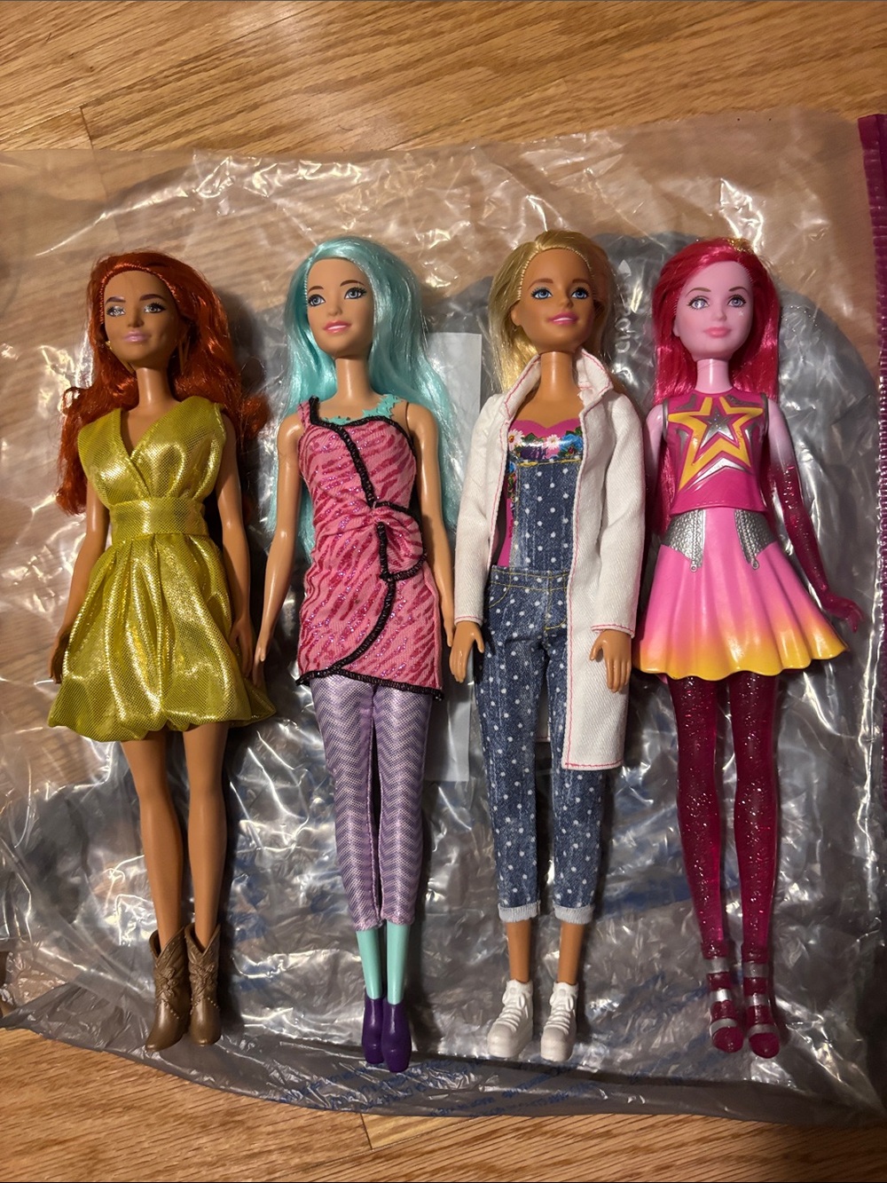 Barbie dolls 4 dolls all gently played with - all in good used shape